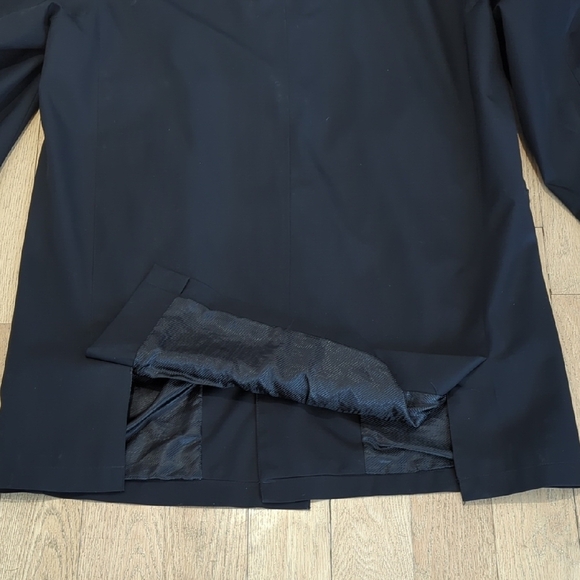 Jones New York Black Trench Coat with Long Sleeves and Relaxed Fit - Picture 13 of 16